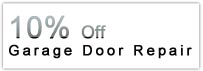 10% off garage door repair